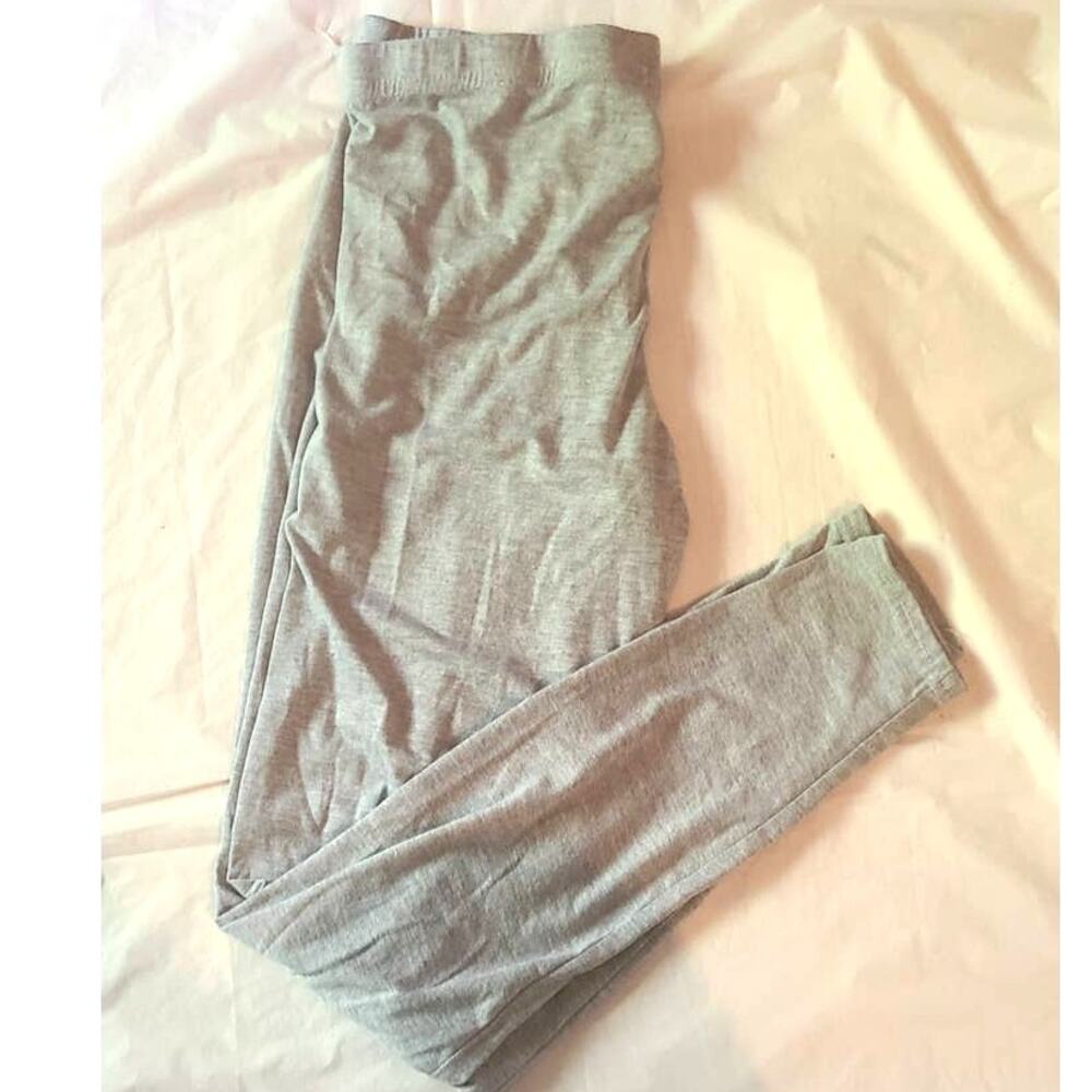 Boohoo Basic Jersey Activewear Elastic Waist Leggings (Gray), size 10 ~Pre-Loved